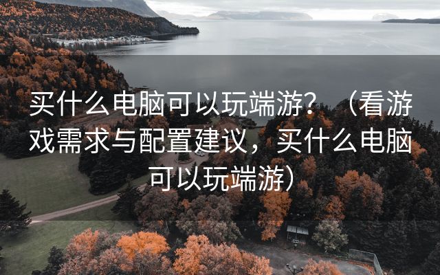 买什么电脑可以玩端游？（看游戏需求与配置建议，买什么电脑可以玩端游）