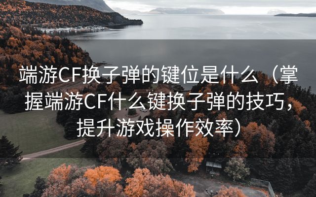 端游CF换子弹的键位是什么（掌握端游CF什么键换子弹的技巧，提升游戏操作效率）