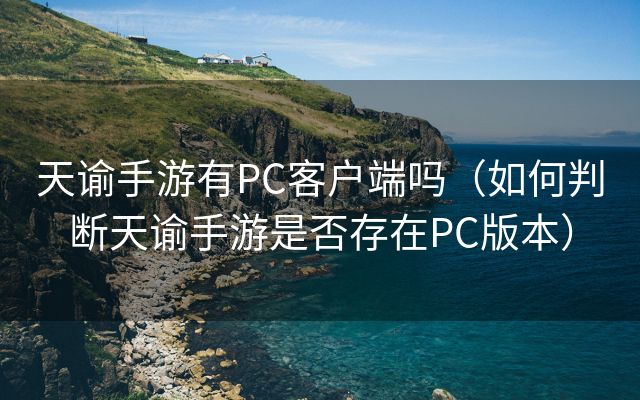 天谕手游有PC客户端吗（如何判断天谕手游是否存在PC版本）