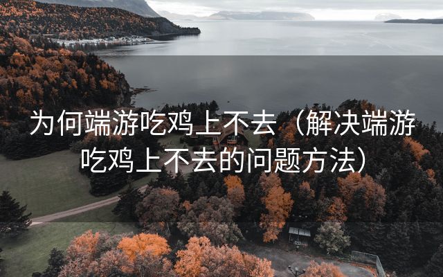 为何端游吃鸡上不去（解决端游吃鸡上不去的问题方法）